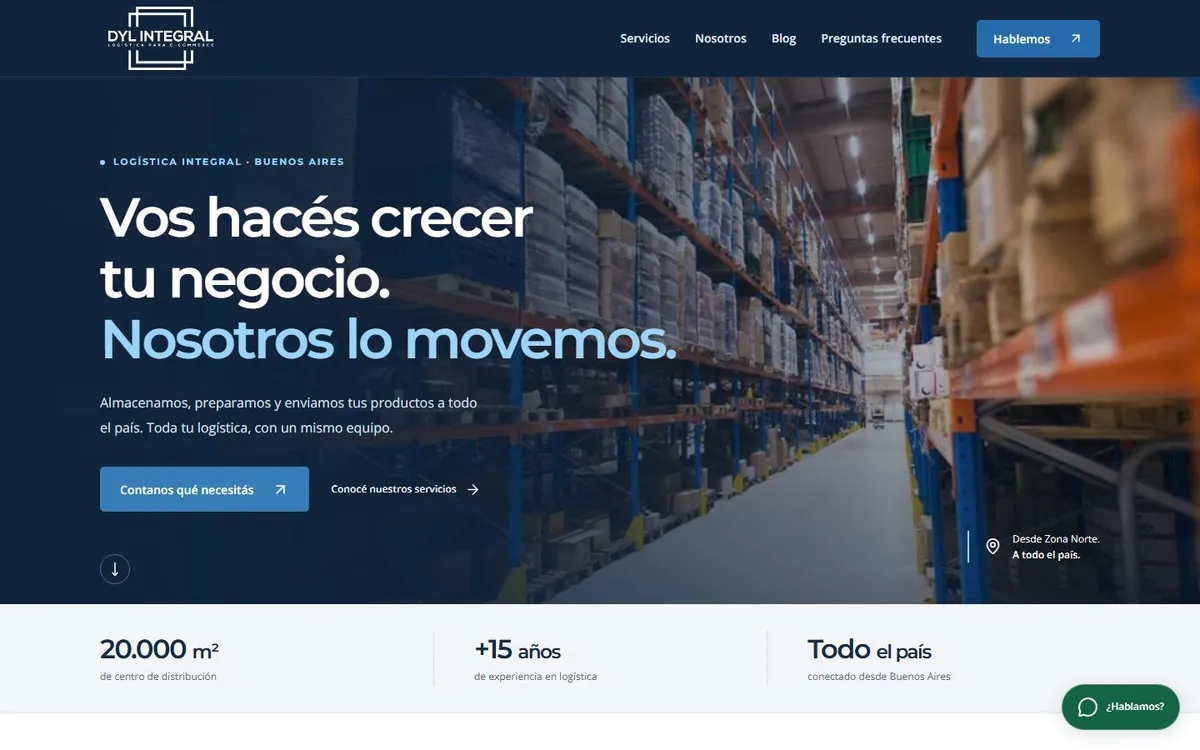 Portada del sitio de DYL Integral