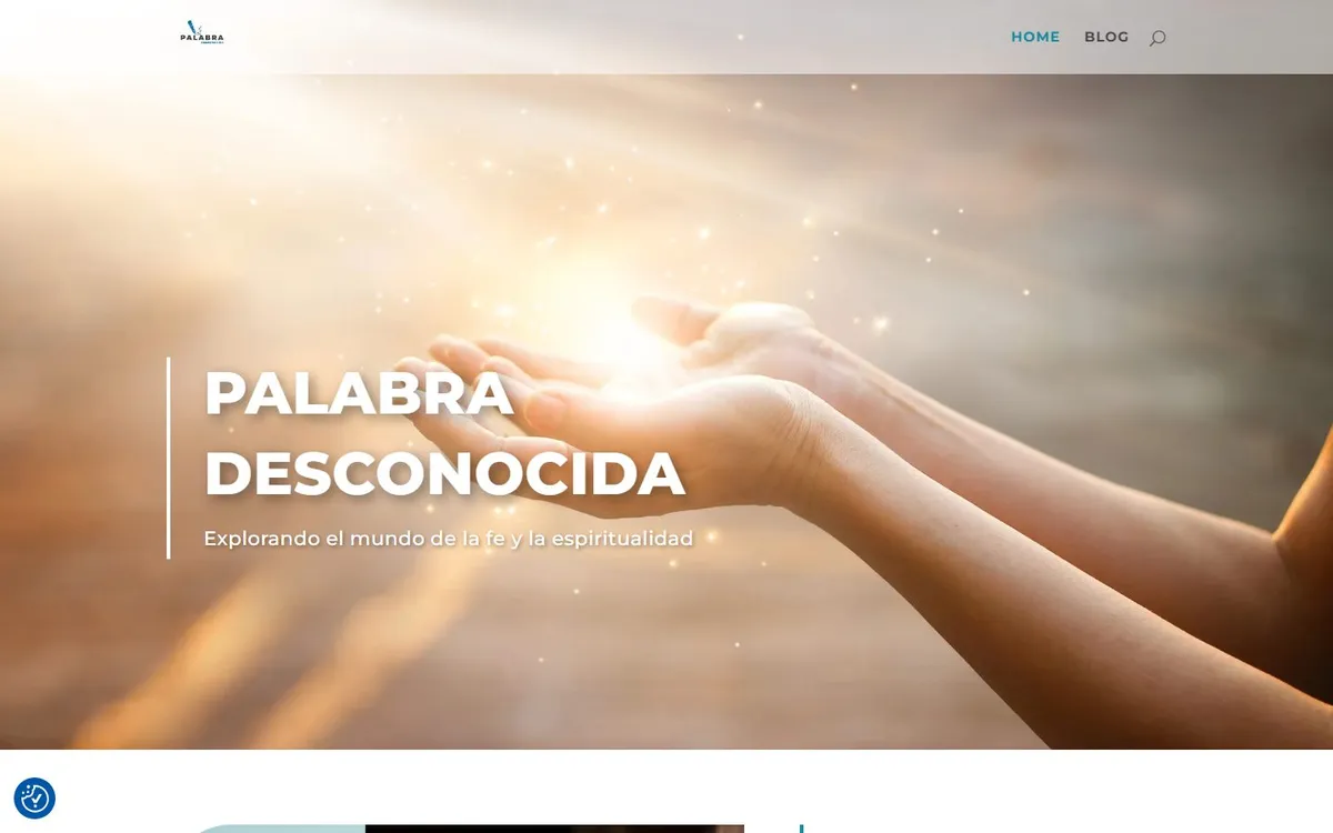 Portada del sitio de Palabra Desconocida