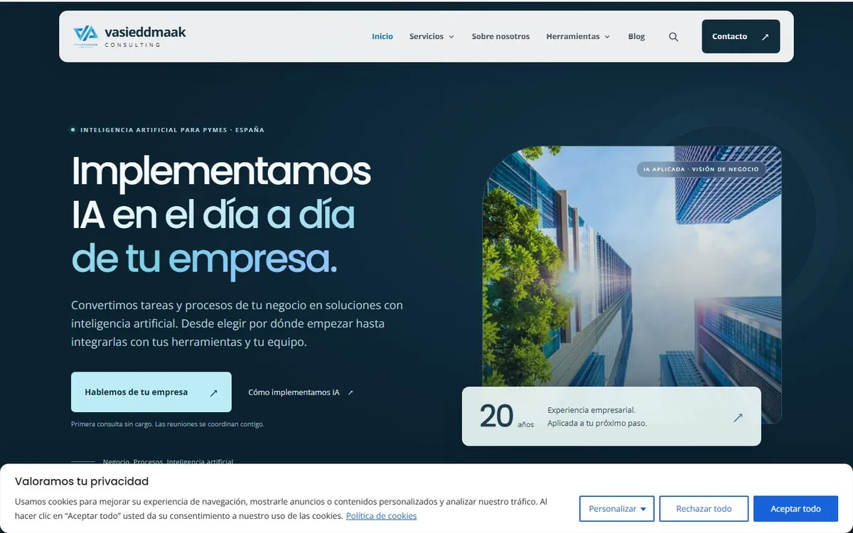 Portada del sitio de Vasieddmaak